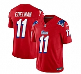 Men & Women & Youth New England Patriots #11 Julian Edelman Red 2023 F.U.S.E. Vapor Limited Jersey,baseball caps,new era cap wholesale,wholesale hats